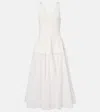 Simkhai Jazz Cotton-blend Poplin Midi Dress In White