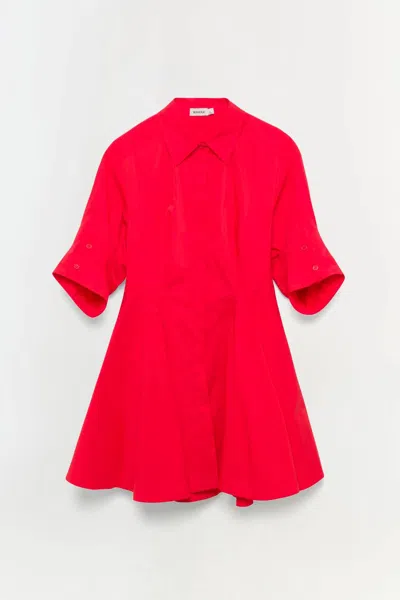 SIMKHAI JAZZIE MINI DRESS IN FIERY RED