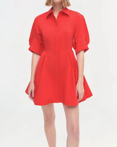 Simkhai Jazzie Mini Dress In Fiery Red