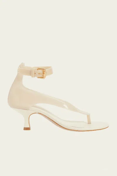 Simkhai Jelly Kitten Heel Sandal In Ivory