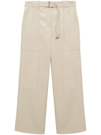 Simkhai Jenny Belted Trousers In Neutrals