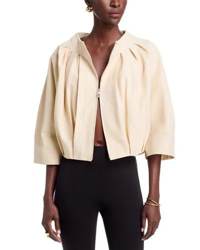 Simkhai Jess Pleated Jacket In Gray