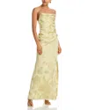 Simkhai Jessa Draped Gown In Yellow