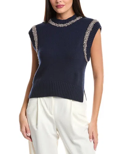 Simkhai Joanae Wool & Cashmere-blend Pullover In Blue