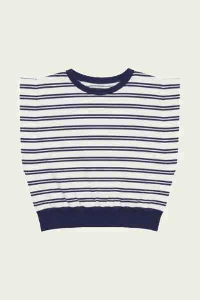 Simkhai Joie Cotton Jersey Top In Midnight Stripe In Multi