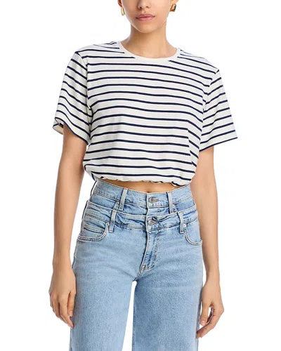 Simkhai Jojo Cropped Tee In Midnight Stripe