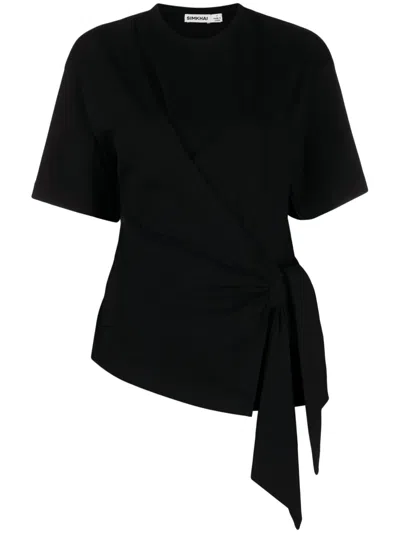 Simkhai Joline Knot-detail T-shirt In Black