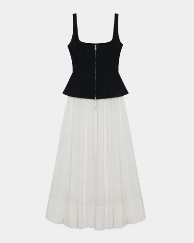 Simkhai Jolynn Sleeveless Zip Midi Dress
