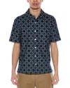 Simkhai Jonas Jacquard Denim Shirt In Blue