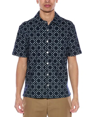 SIMKHAI SIMKHAI JONAS JACQUARD DENIM SHIRT