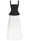 Simkhai Womens Black Multi Jolynn Scoop-neckline Woven Midi Dress In Black