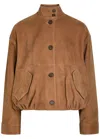 Simkhai Women's Marley Suede Jacket In Camel In Brown