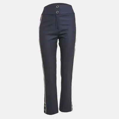 Simkhai Jonathan  Navy Blue Side Stripe Gabardine Trousers