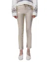 Simkhai High Rise Skinny Pant In Gold Foil In Matte Gold