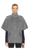 Simkhai Jones Cape Jacket In Gray