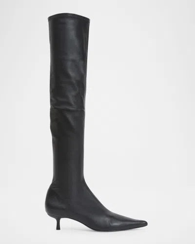 SIMKHAI JONI STRETCH LEATHER OVER-THE-KNEE BOOTS