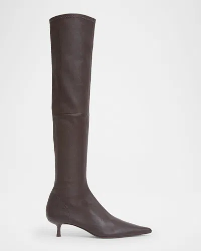 SIMKHAI JONI STRETCH LEATHER OVER-THE-KNEE BOOTS