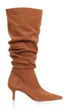 Simkhai Jordi Suede Slouch Boots In Neutral