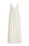 Simkhai Josephine Crepe Maxi Dress In White