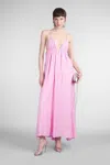 Simkhai Josephine Dress Woman In Rose-pink Polyester In Pink