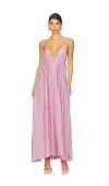 Simkhai Josephine Dress Woman In Rose-pink Polyester In Blush