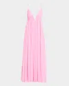 Simkhai Josephine Dress Woman In Rose-pink Polyester In Petal