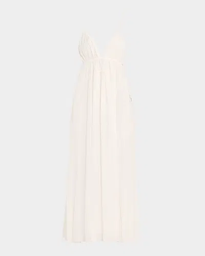 Simkhai Josephine V-neck Maxi Dress In White