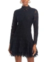 Simkhai Joy Guipure Lace Mini Dress In Black