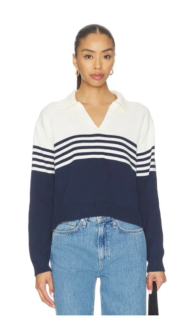 Simkhai Jules Knit Polo In Blue