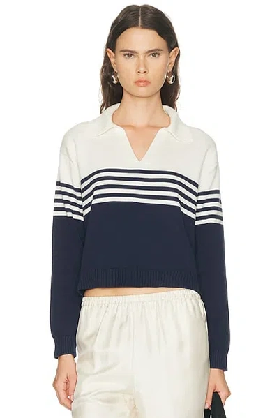 Simkhai Jules Knit Polo Sweater In Multi