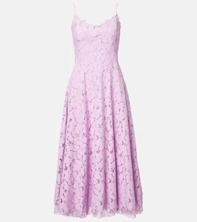 SIMKHAI JULIA LACE MIDI DRESS