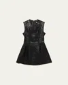 Simkhai Juliette Sleeveless Leather Midi Dress In Black