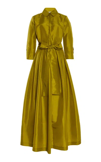 Simkhai Julip Belted Gown In Green