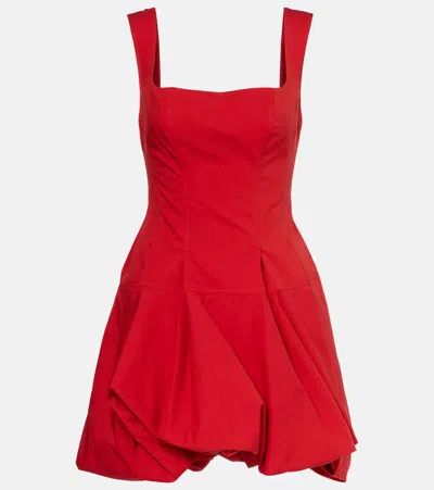 Simkhai Juni Tank Bubble Mini Dress Crimson In Red