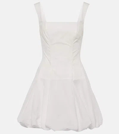 Simkhai Juni Cotton-blend Poplin Mini Dress In White