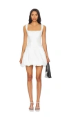 Simkhai Juni Bubble Mini Dress In White In White