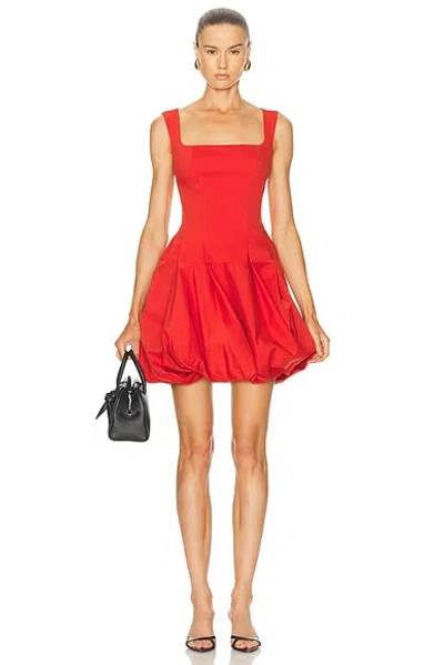 Simkhai Juni Tank Bubble Mini Dress In Red