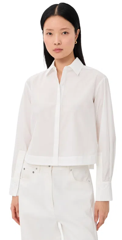 Simkhai Kacey Cotton Lace Shirt In Ivory In White