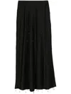 Simkhai Kade Fringe Maxi Skirt In Black