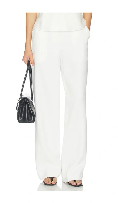Simkhai Kaia Straight Leg Pant In White