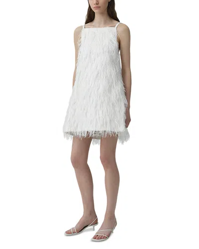 Simkhai Kalla Fringe Jacquard Mini Dress In White