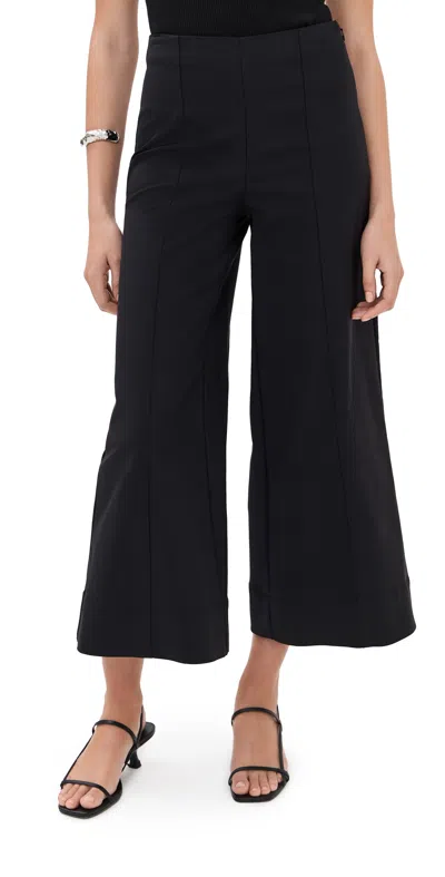 Simkhai Kallin Cropped Wide Leg Pants Black