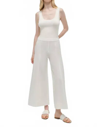 Simkhai Kallin Cropped Wide-leg Pants In White