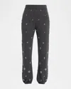 Simkhai Kandace Embellished Wool-cashmere Pants