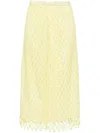 Simkhai Karolina Crochet Midi Skirt In Green
