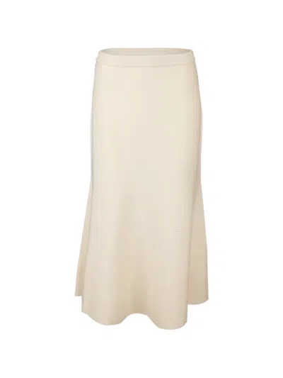 Simkhai Kasey Knitted Midi Skirt In Neutral