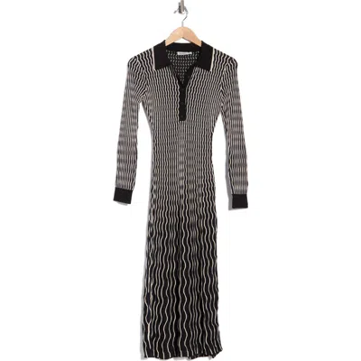 Simkhai Kassidy Polo Midi Dress In Black