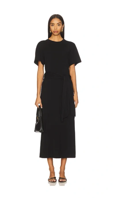 Simkhai Kassie T-shirt Dress With Tie In Black