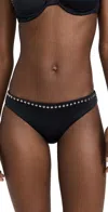 Simkhai Palm Beach Kassy Studded Bikini Bottom In Black