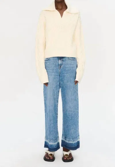 Simkhai Kate Polo Sweater In Ivory In Neutral